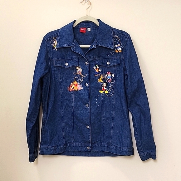 The Bradford Exchange Tops - Disney Princesses Bradford Exchange Two-Sided Embroidered Denim Shirt Medium